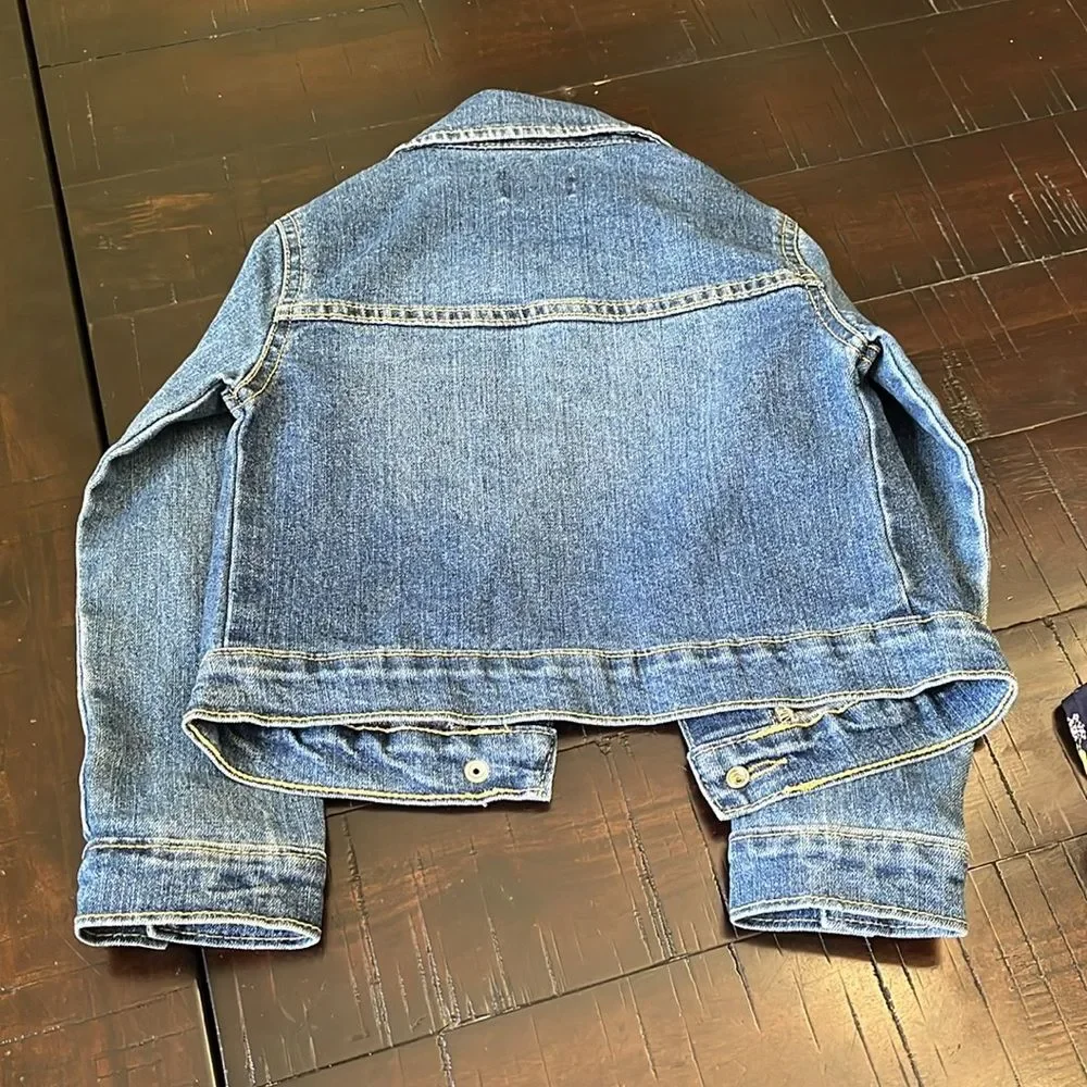 Girl's clothes bundle dresses and denim jacket Sz 4, XS(5) floral